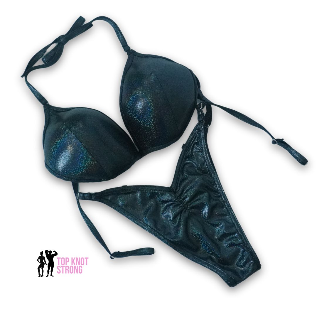 Black Holo Figure Physique Posing Practice Suit