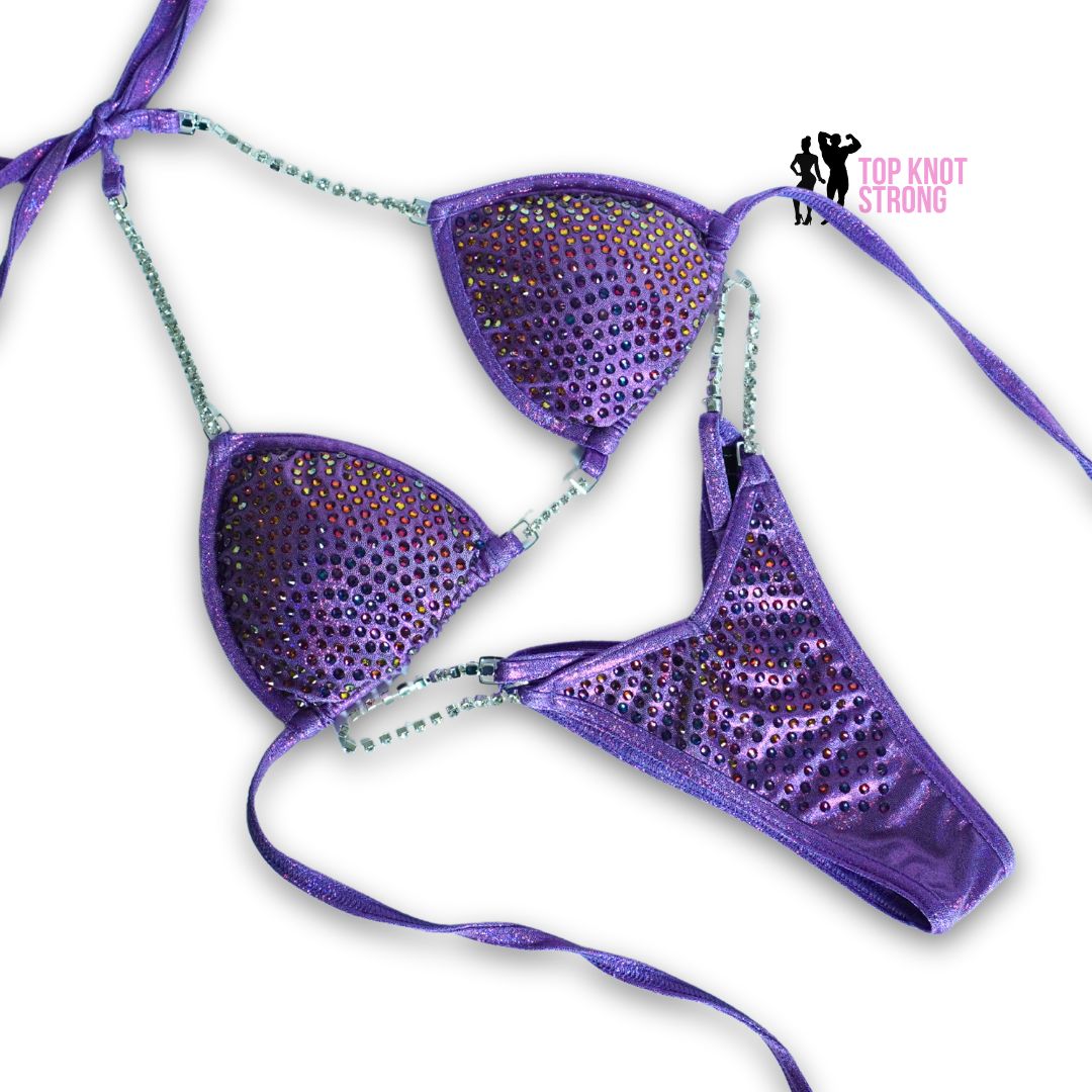 Harmony Lilac Purple Crystal Wellness Competition Suit
