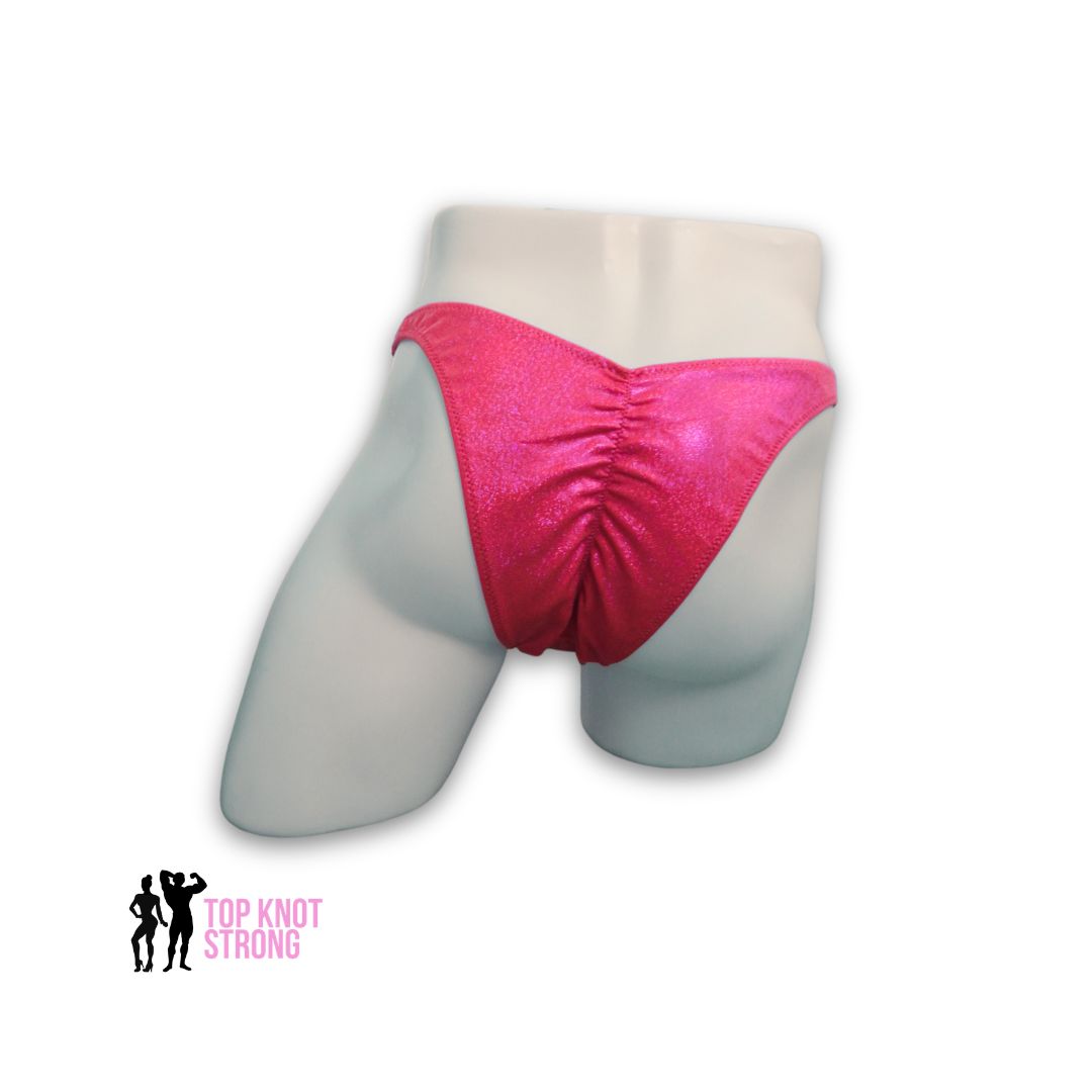 Coral Orange Men's Bodybuilding Posing Trunks