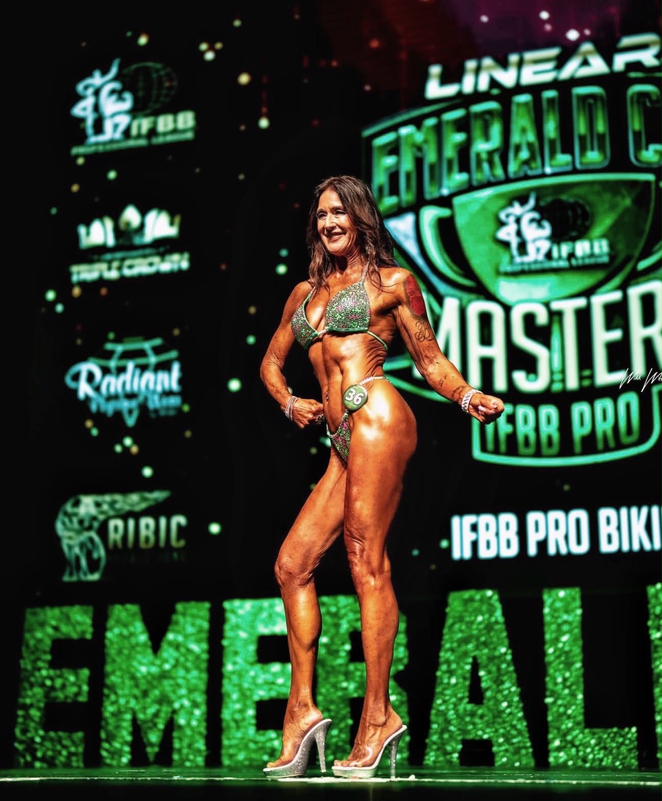 Watermelon Sugar Green Crystal Bikini Competition Suit