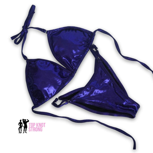 Eggplant Purple Fit Model Bikini Competition Suit