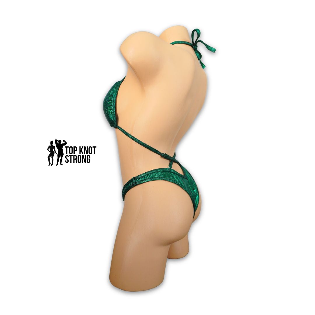 RTS: Emerald Green Figure Physique Posing Practice Suit