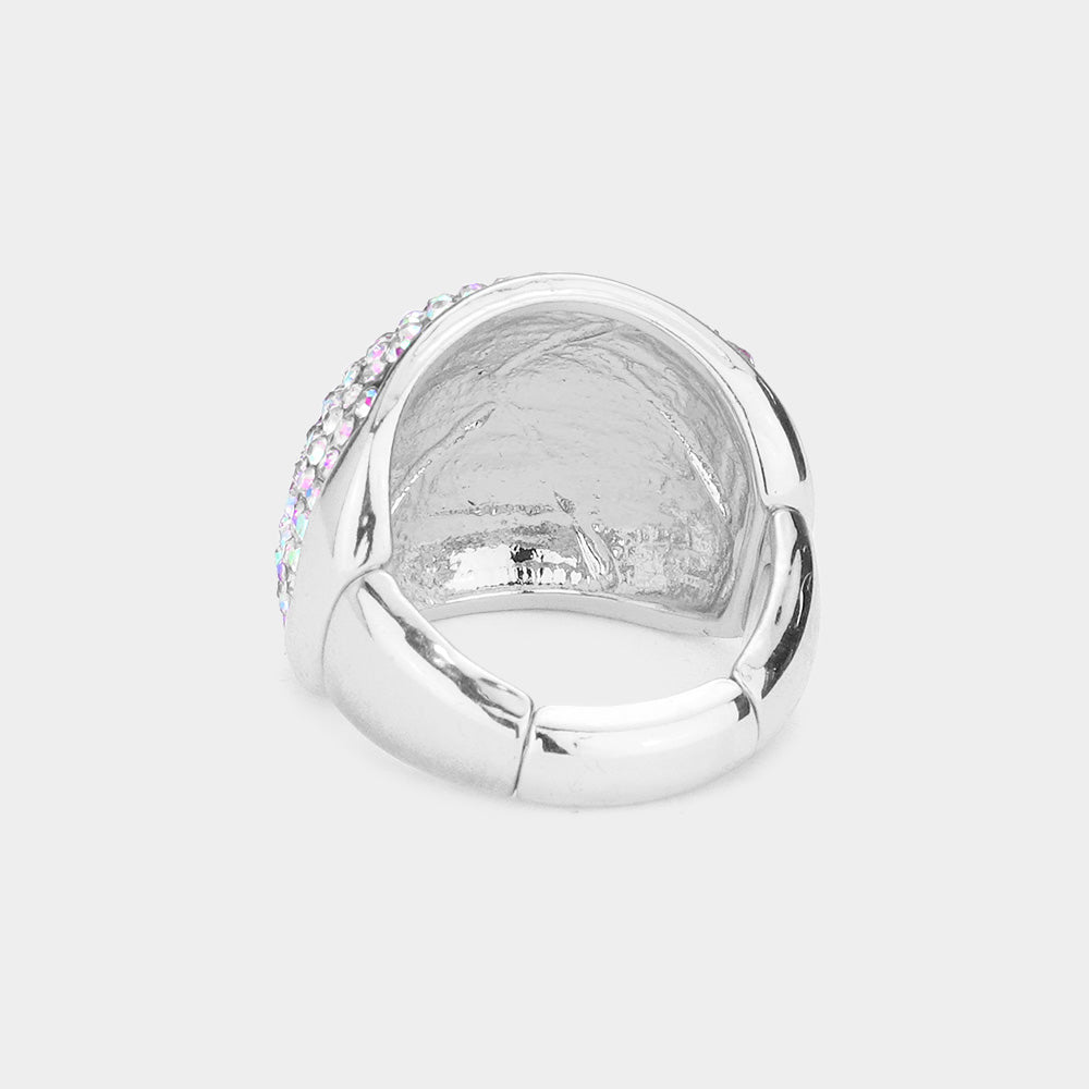 Bubble Crystal AB Stretch Bikini Competition Ring