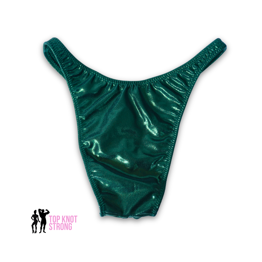 RTS: Forest Green Men's Bodybuilding Posing Trunks