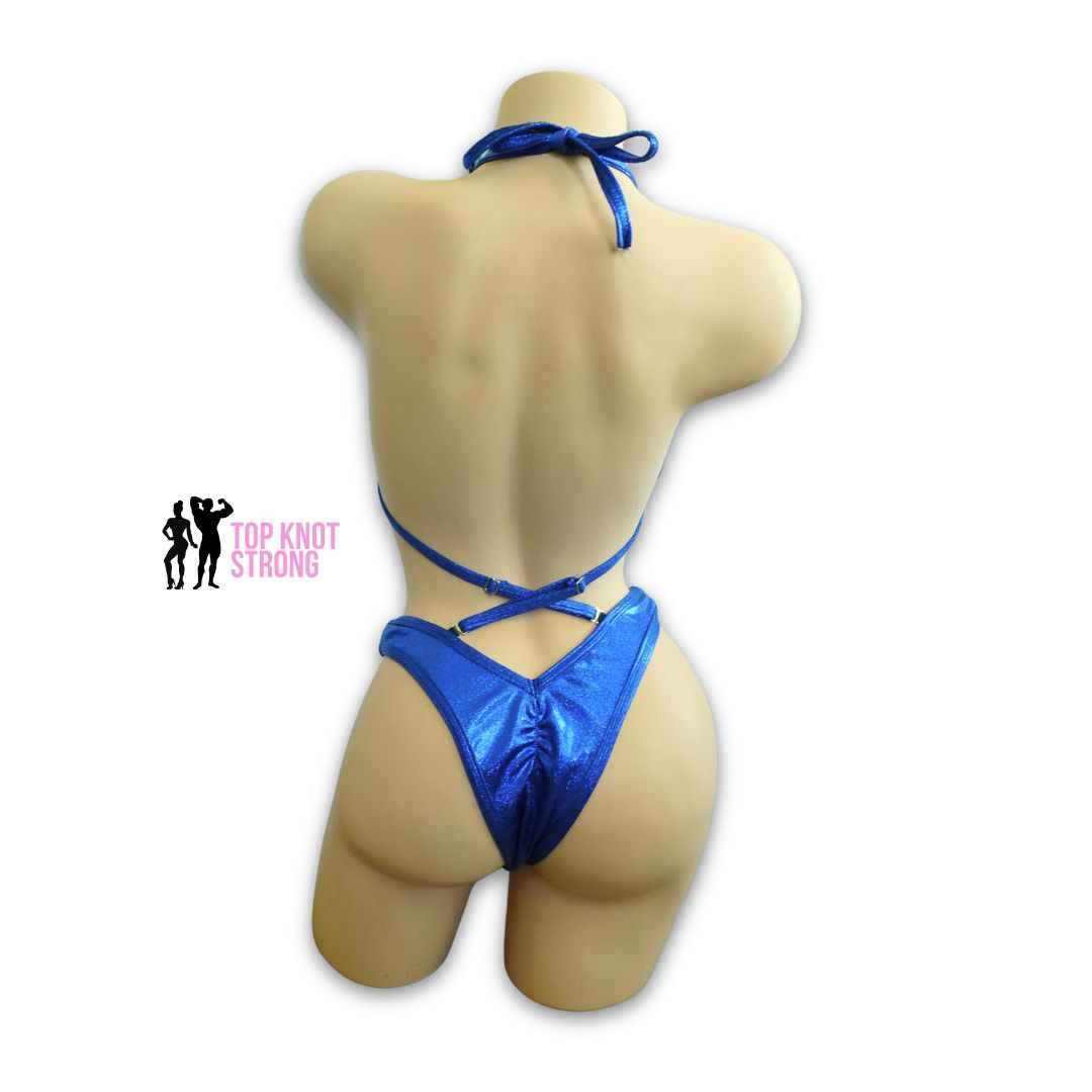 Navy Blue Figure Physique Posing Practice Suit