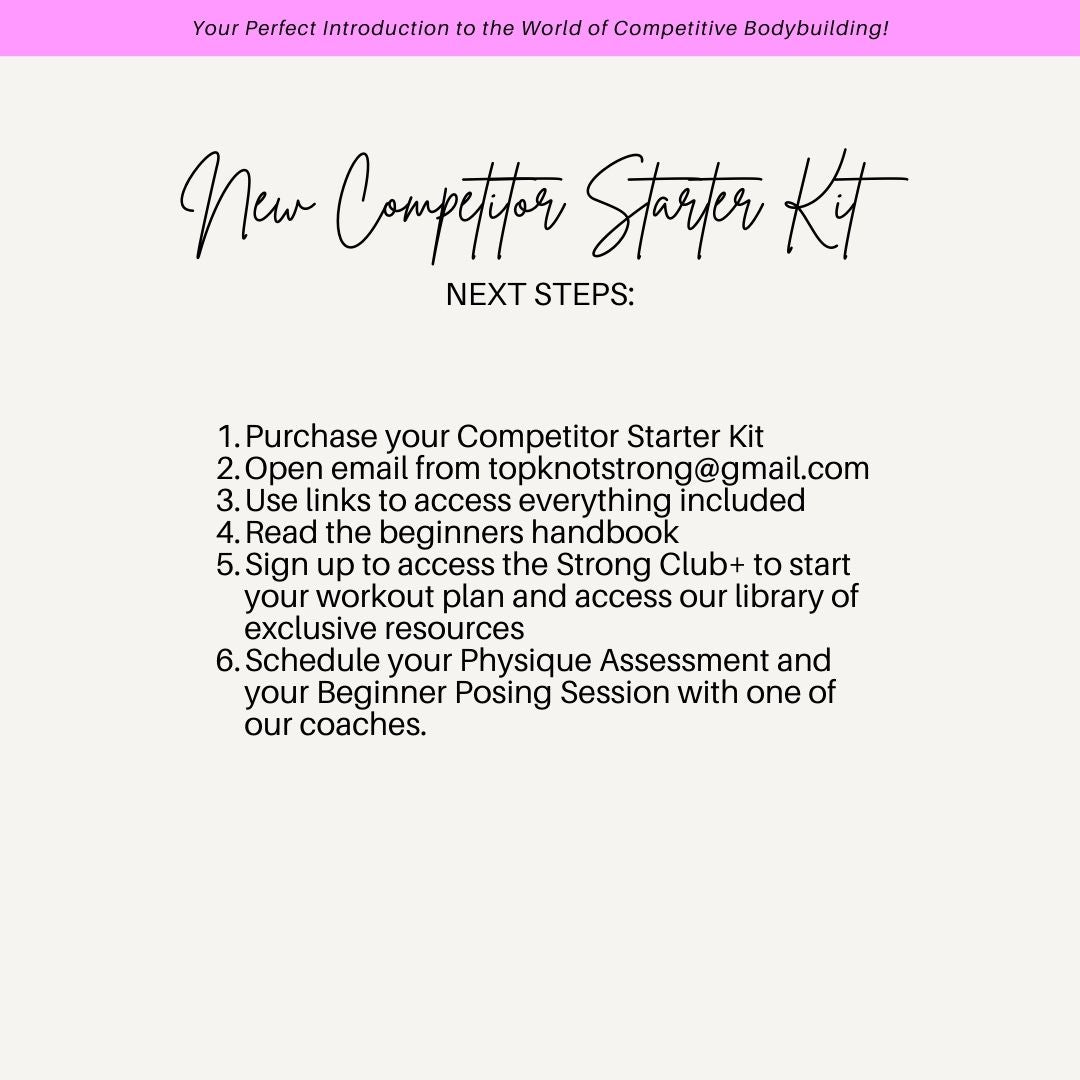 New Competitor Starter Kit | Beginner Bodybuilding Essentials