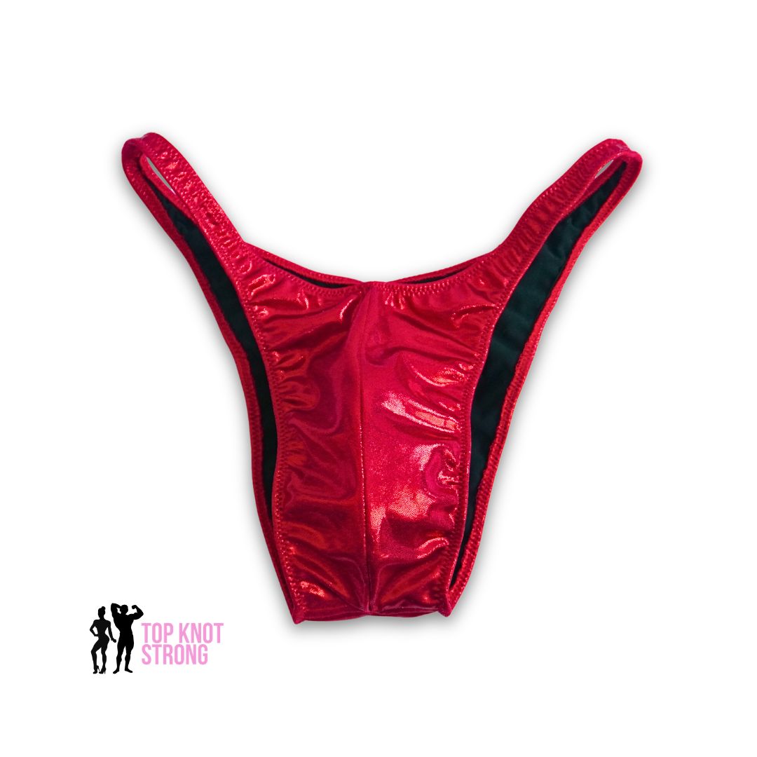 RTS: Ruby Red Men's Bodybuilding Posing Trunks