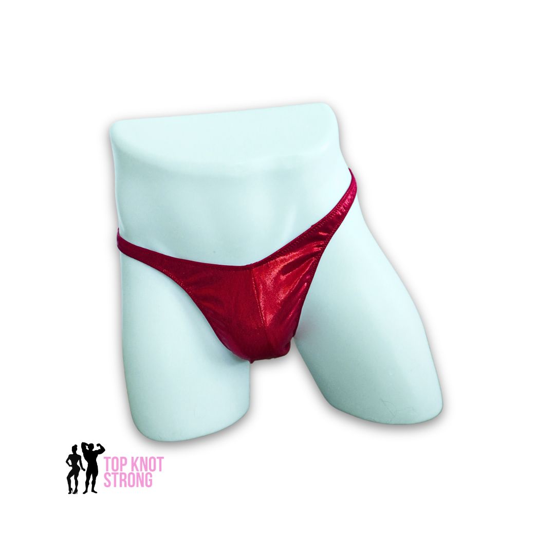 RTS: Ruby Red Men's Bodybuilding Posing Trunks