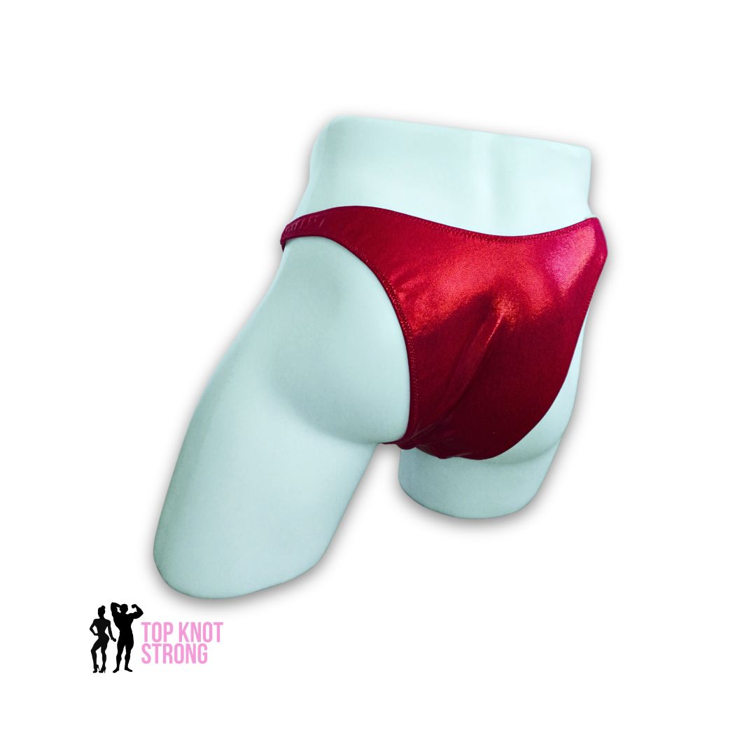 RTS: Ruby Red Men's Bodybuilding Posing Trunks