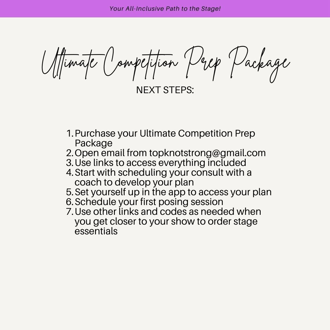 Ultimate Competition Prep Package