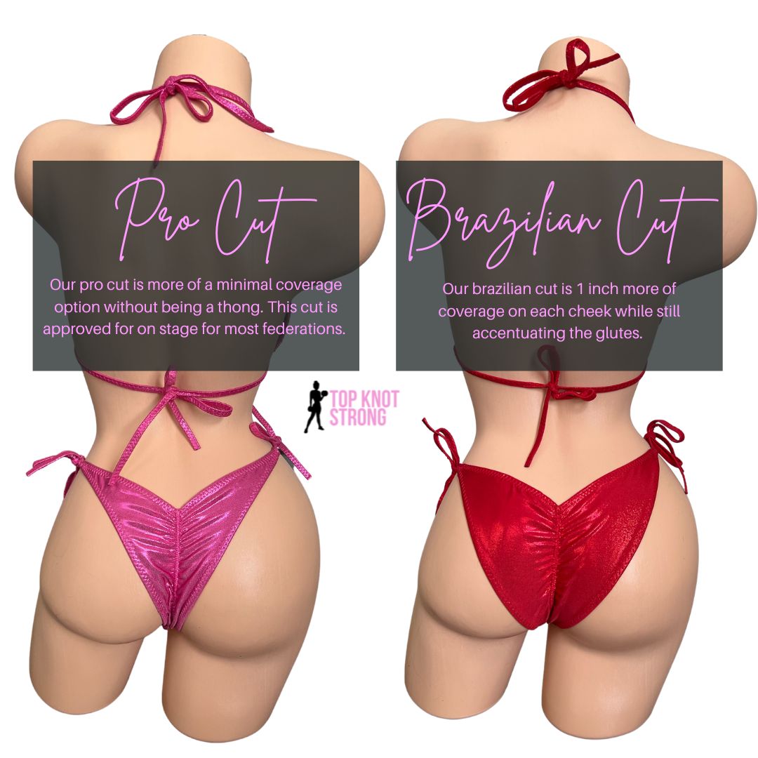 Bikini pro and brazilian cut bottoms