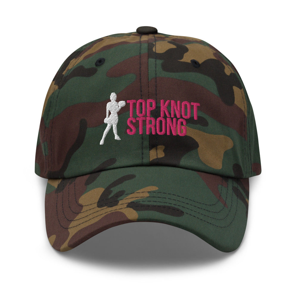 Camo Print Top Knot Strong Hat